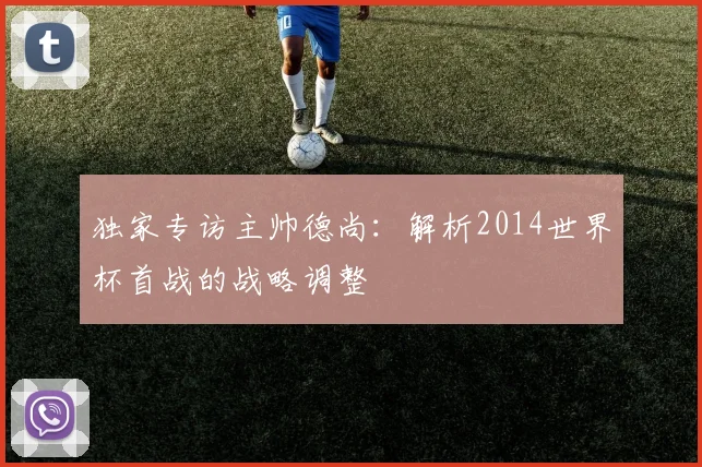 独家专访主帅德尚：解析2014世界杯首战的战略调整