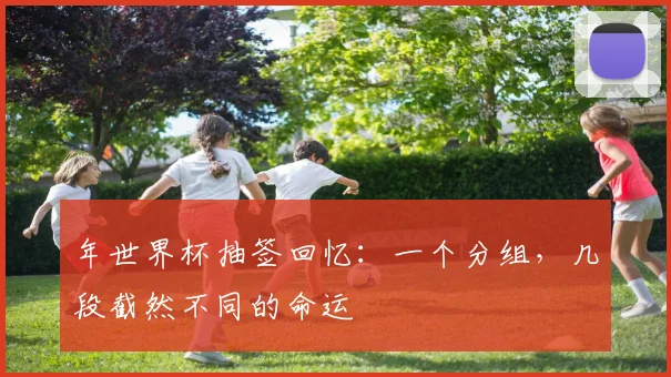 年世界杯抽签回忆：一个分组，几段截然不同的命运
